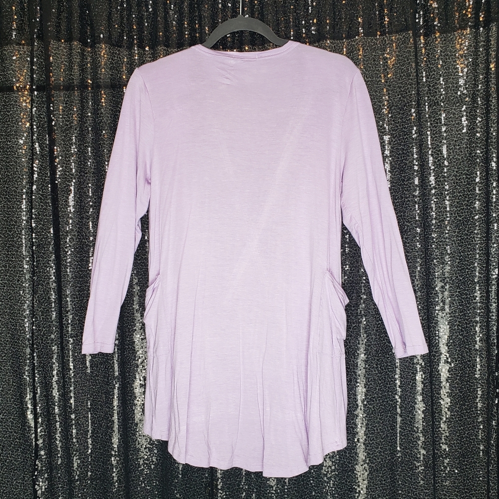 MiLi Studio Lilac Cardigan with Pockets! - Picture 2 of 4